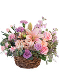 Pretty with Pinks (Basket Arrangement)