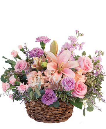 Pretty with Pinks (Basket Arrangement)