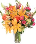 Sunset Lilies & Roses